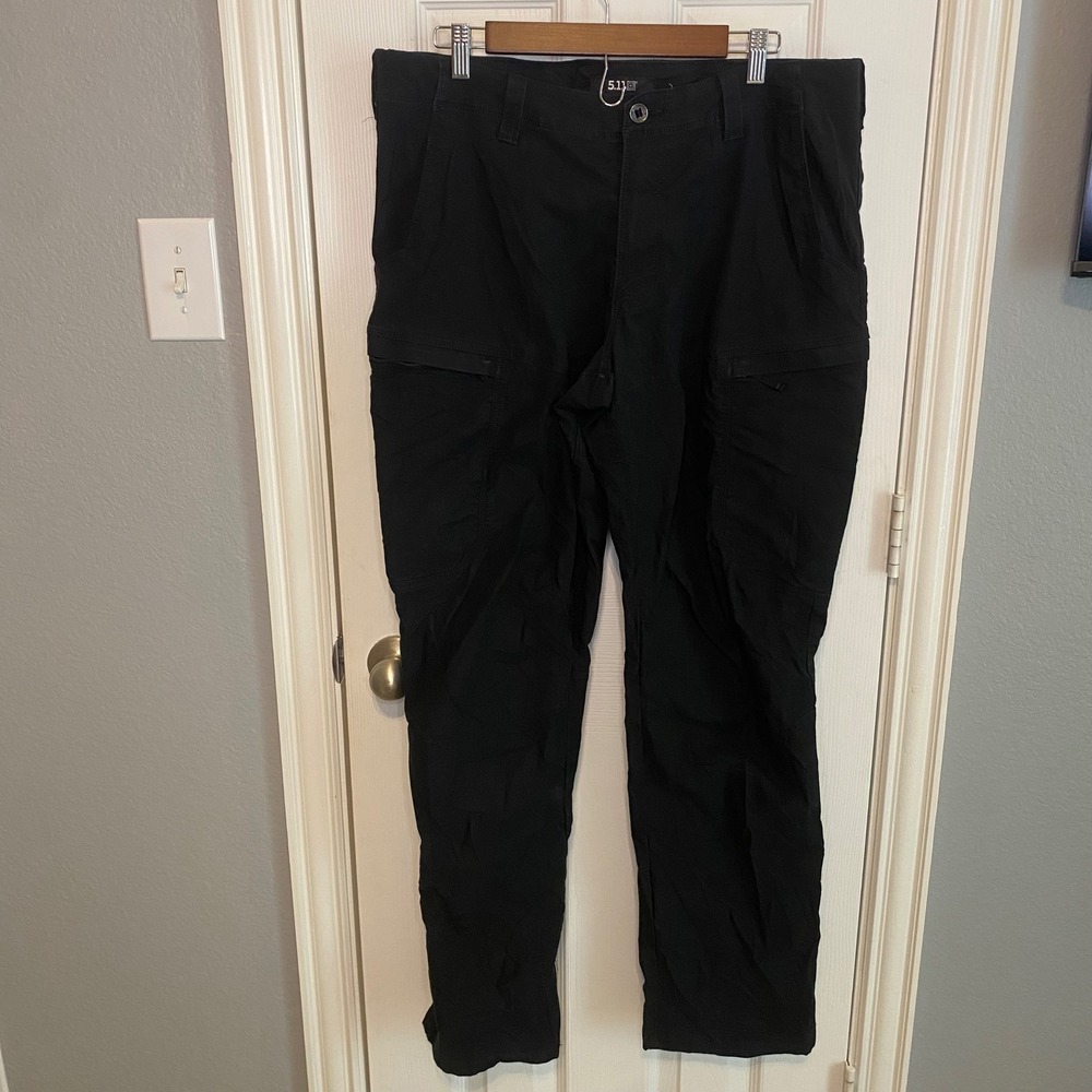 5.11 Tactical Apex Pants Mens 38x34 Black Cargo Flex-Tac